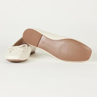 The Drop Women's Pepper Ballet Flat with Bow, Bone, 12 - Image 4