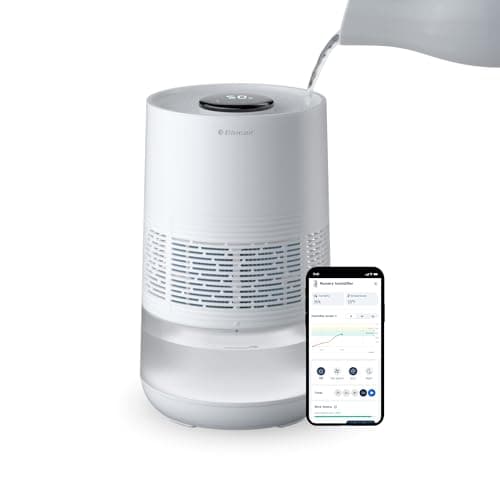 BLUEAIR Premium Smart Humidifier for Large Rooms, Bedrooms, Better Sleep with Evaporative Invisible Mist Tech, Auto Humidify, Easy Top Fill, Smart Control with App, Touchscreen, 3.5L Tank for 48 hours - Image 1