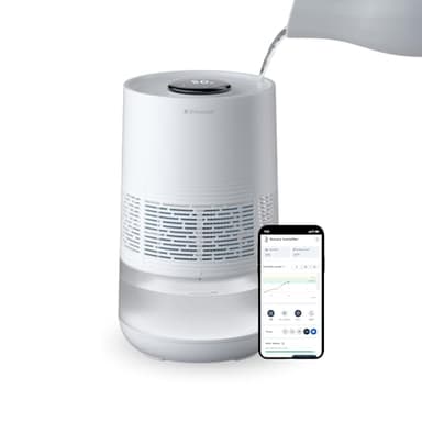 BLUEAIR Premium Smart Humidifier for Large Rooms, Bedrooms, Better Sleep with Evaporative Invisible Mist Tech, Auto Humidify, Easy Top Fill, Smart Control with App, Touchscreen, 3.5L Tank for 48 hours - Image 1