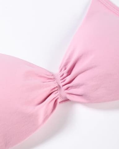 AUROLA Influence Strappy Bra Sports Bras for Women, Backless Padded Impact Strappy Bra for Workout Gym Yoga with Removable Cups,Sweet Pink,M - Image 6