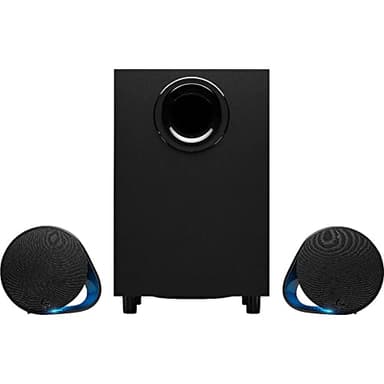 Logitech G560 PC Gaming Speaker System with 7.1 DTS:X Ultra Surround Sound, Game based LIGHTSYNC RGB, Two Speakers and Subwoofer, Bluetooth, USB, Immersive Gaming Experience - Black - Image 1