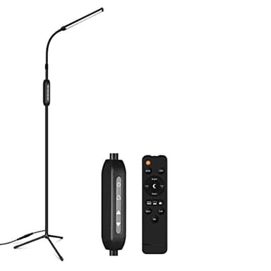 EBEST Led Floor Lamp with Remote LED lamp lash Light for Eyelash Extensions Craft Task Lamps Floor Standing Light Gooseneck Dimmable Reading lamp Eyelash Lamp for Lashes Makeup - Image 1