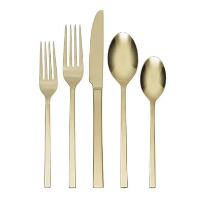 Allay Champagne 20 Piece Everyday Flatware Set, Service For 4 - Image 1