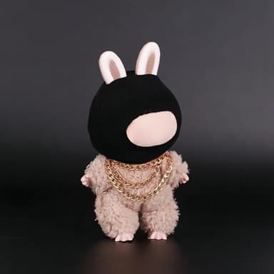 2026 New 17cm Doll Fashion Clothes Set: Black Head Cover, Three-Layer Gold Necklace - Funny Outfits & Accessories for Unique Style (Doll Not Included) - Image 4