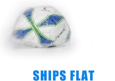 Aoneky 1-Pack Size 3 Soccer Ball - Eco-Friendly 2.5mm PVC Leather, Durable Machine-Stitched Design, Ball Pump Included - Image 4