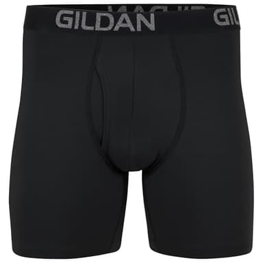 Gildan Men's Underwear Cotton Stretch Boxer Briefs, Multipack, Black Soot/Charcoal Sky (8-Pack, Regular Leg) - Image 3