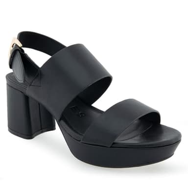 Aerosoles Women's CAMILIA Heeled Sandal, Black PU, 8.5 - Image 2