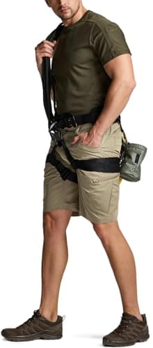 CQR Men's Quick Dry Stretch Hiking Cargo Shorts, Lightweight Water Resistant Tactical Casual, Golf & Outdoor with Pockets, Rocky Tan, 30W x 10L - Image 3