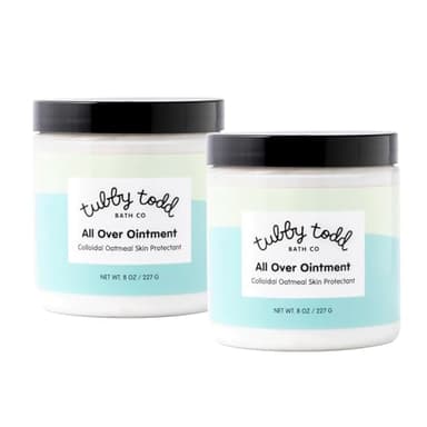 TUBBY TODD All Over Ointment Baby Eczema Cream, Everyday Multi-Purpose Baby Skin Relief Cream, Sensitive and Dry Skin, Rash & Irritation - Steroid & Gluten Free, Fragrance-Free, 8 oz, 2 Pack - Image 1
