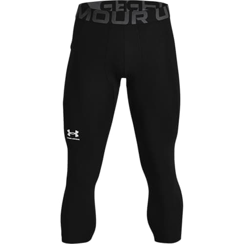 Under Armour Men's Armour HeatGear 3/4 Leggings , Black (001)/Pitch Gray, Large - Image 1