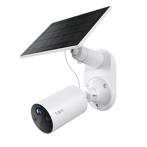 TP-Link 𝗧𝗮𝗽𝗼 SolarCam C402 Kit, Outdoor Battery Camera w/Solar Panel Base, Wireless, 1080P, Free Person/Vehicle Detection, SD/Cloud Storage, Color Night Vision, No Hub Needed, Works w/Alexa - Image 1