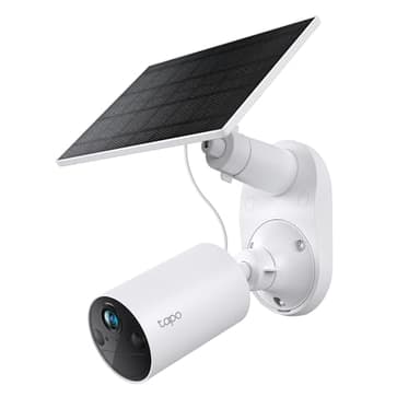 TP-Link 𝗧𝗮𝗽𝗼 SolarCam C402 Kit, Outdoor Battery Camera w/Solar Panel Base, Wireless, 1080P, Free Person/Vehicle Detection, SD/Cloud Storage, Color Night Vision, No Hub Needed, Works w/Alexa - Image 1