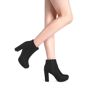 DREAM PAIRS Women's Stomp Ankle Boot, Black, 5.5 UK - Image 8