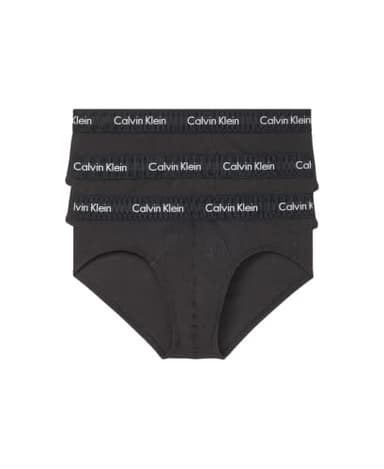 Calvin Klein Men's Cotton Stretch 3-Pack Brief, 3 Black, M - Image 1