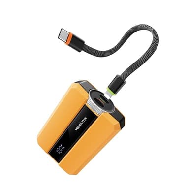 VEEKTOMX PD 30W Super Fast Charging Portable Charger 10000mAh, Small Power Bank with Detachable USB C Dual Ports Built-in Cord, Compact Travel Battery Pack Compatible with iPhone/Samsung/MacBook/iPad - Image 7