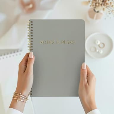 Beautiful Daily Planner And Notebook With Hourly Schedule - Aesthetic Spiral To do List Notepad to Easily Organize Your Tasks And Appointments - Stylish Book And School Or Office Supplies For Women - Image 3