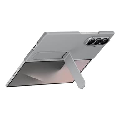 Samsung Galaxy Z Fold7 Silicone Phone Case, Protective Cover with Stand, Secure Grip, Soft, Comfortable Design, US Version, Gray - Image 5