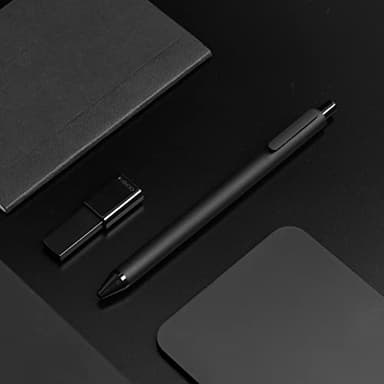 Kaco PURE Gel Pens 0.5mm Fine Point Black Ink 10 Count, Quick Dry Smooth Writing, Aesthetic Office Supplies Refillable Retractable - Image 4