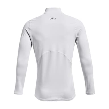 Under Armour Men's ColdGear Armour Fitted Mock, White (100)/Black, Medium - Image 3