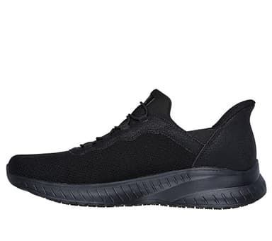 Skechers Men's Hands Free Slip Ins Squad Chaos-Stivig Food Service Shoe, Black, 11 Wide - Image 5