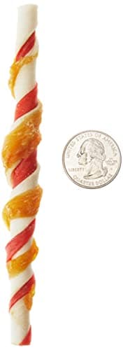 Amazon Brand - Wonder Bound Chicken Flavor Dog Rawhide Twist Sticks, 70 Count, 1.08 pound (Pack of 1) - Image 8