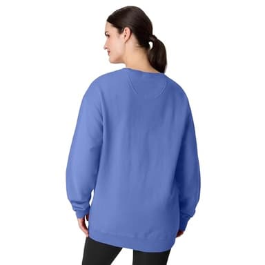 Hanes Men's Comfortwash Garment Dyed Sweatshirt, deep Forte Blue, Small - Image 3