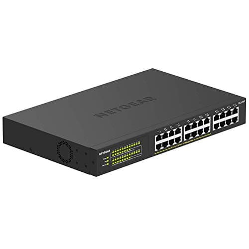 NETGEAR 24-Port PoE+ Gigabit Ethernet Unmanaged Essentials Switch (GS324P) - with 16 x PoE+ @ 190W, Desktop or Rackmount - Image 1