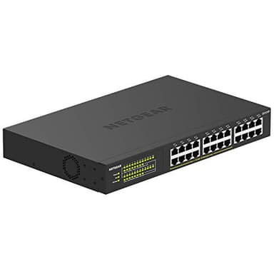 NETGEAR 24-Port PoE+ Gigabit Ethernet Unmanaged Essentials Switch (GS324P) - with 16 x PoE+ @ 190W, Desktop or Rackmount - Image 1