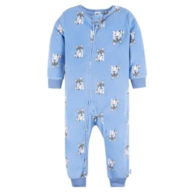 Gerber Baby Boy's Flame Resistant Fleece Footless Pajamas 3-Pack, Dogs/Dinos - Image 2