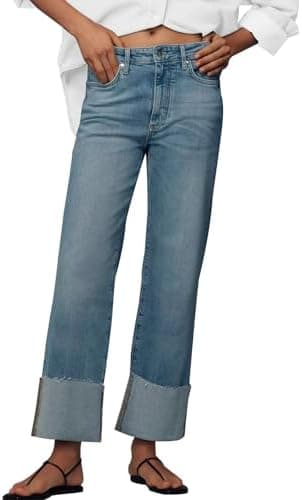 KUNMI Jeans for Women Wide Leg Baggy High Waist Boyfriends Straight Leg Stretchy Denim Pants Trendy Fall 2025 - Image 3