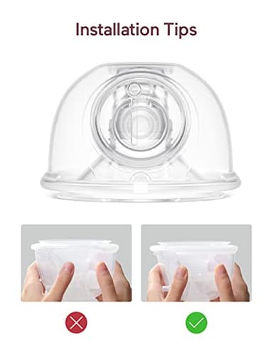 Momcozy Original S9 Pro/S12 Pro Replacement Accessories, Only Compatible with Momcozy S9 Pro/S12 Pro Breast Pump NOT for S9/S12 (Double-Sealed Full Set Collector Cup with 24mm Flange,180ml, 1 Pack) - Image 6