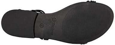 The Drop Women's Samantha Flat Strappy Lace-Up Sandal, Faux Leather Black, 7 - Image 6