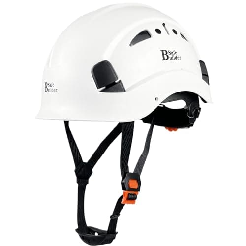 SAFEBUILDER Safety Helmet Hard Hat Adjustable Lightweight Vented Breathable Work Helmet for Men ANSI Z89.1 Approved Industrial & Construction (01-White Hard Hat Only) - Image 1