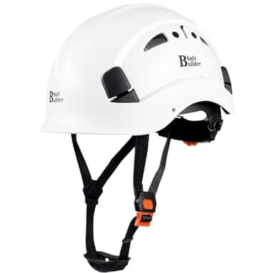 SAFEBUILDER Safety Helmet Hard Hat Adjustable Lightweight Vented Breathable Work Helmet for Men ANSI Z89.1 Approved Industrial & Construction (01-White Hard Hat Only) - Image 1