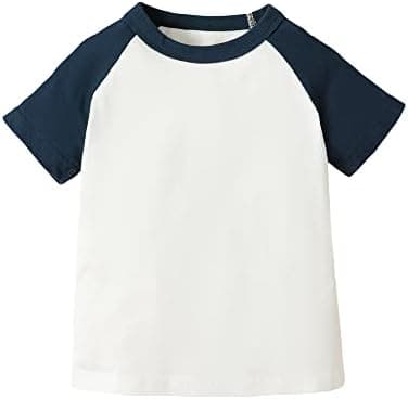 Toddler Baby Girls Boys Tshirt Raglan Shirt Baseball Tee Cotton T-Shirt Short Long Sleeve Solid Color Shirts - Image 3