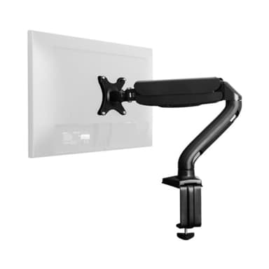 Single Monitor Arm Desk Mount, Computer Monitor Arm Mount w/2 USB Ports Adjustable Height Single Riser, Universal Clamp, Computer Riser, Work from Home Accessories - Image 1