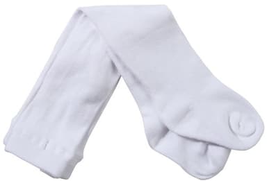 Jefferies Socks Baby-girls Infant Seamless Organic Cotton Tights, White, 6-18 Months