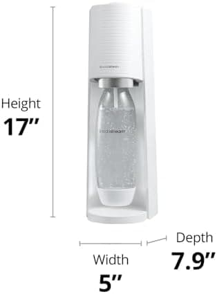 SodaStream Terra Sparkling Water Maker (White) with CO2, DWS Bottle and Bubly Drop - Image 6