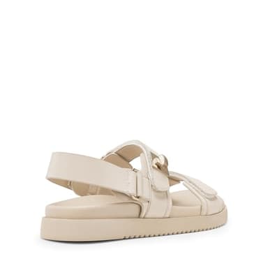 DREAM PAIRS Women's Comfortable Open Toe Flat Sandals Fashion One Band Summer Dessy Sandals,Size 9,Nude,SDFS2409W - Image 5