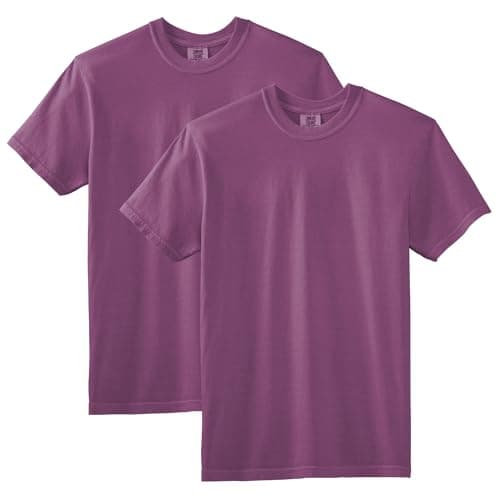 Comfort Colors Adult Short Sleeve Tee, Style G1717, Berry (2-pack), Large - Image 1
