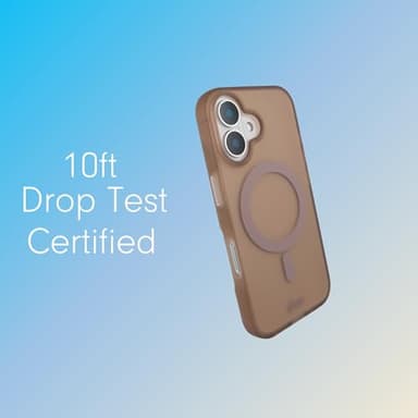 Sonix Case for iPhone 16 | Compatible with MagSafe | 10ft Drop Tested | Frosted Matte Brown - Image 3