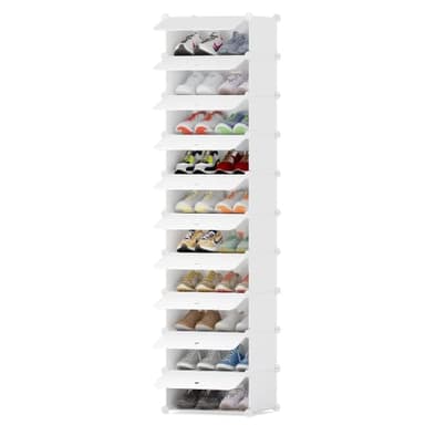 HOMIDEC Shoe Storage, 10-Tier Shoe Rack Organizer for Closet 20 Pair Narrow Shoes Shelf Cabinet for Entryway, Bedroom and Hallway - Image 9