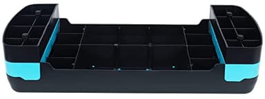 Fitvids Adjustable Workout Aerobic Stepper Step Platform Trainer, 27-Inch, Black/Blue - Image 4
