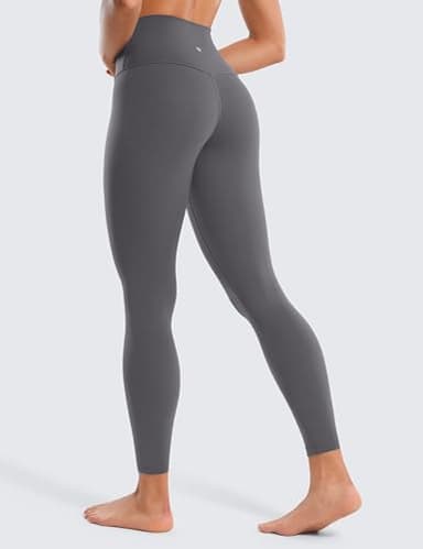 CRZ YOGA Butterluxe High Waisted Lounge Legging 25" - Buttery Soft Workout Yoga Pants for Women Dark Carbon Medium - Image 2