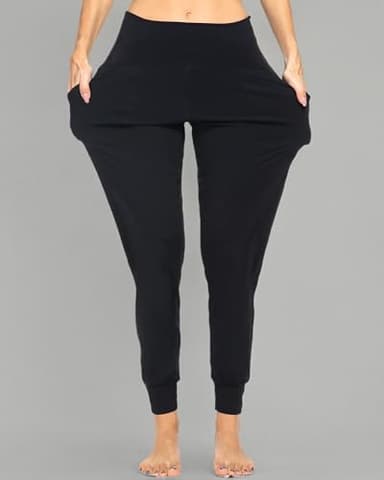 Kcutteyg Womens Joggers with Pockets High Waisted, Lightweight Quick Dry Athletic Workout Soft Pants for Gym, Yoga, Running (Black,Large) - Image 7