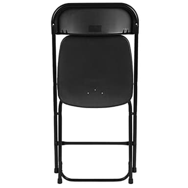 Flash Furniture Hercules Set of 10 Indoor/Outdoor Heavy-Duty Plastic Folding Chairs, Foldable Commercial Stacking Chairs with 650-lb. Static Weight Capacity, Black - Image 15