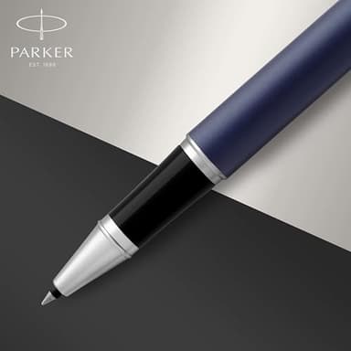 Parker IM Rollerball Pen Matte Blue with Fine Point Black Ink Refill (1931661) - Image 5
