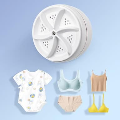 Mini Dishwasher & Washing Machine, Portable USB cleaner sink washing machine, Travel Washing Machine & Sink Dishwasher, Turbo Washer For Camping, Travelling, RV, Apartment, Business Trip (White) - Image 7