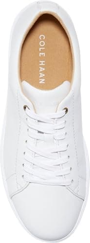 Cole Haan womens Grand Crosscourt Sneaker, Bright White Leather/Optic White, 9 US - Image 3