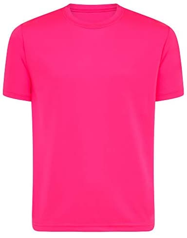 Opna Youth Boys Dri Fit Athletic T Shirts for Boys & Girls Sports Undershirt – Youth & Teen Sizes NEONPNK-5T Bright Pink - Image 1